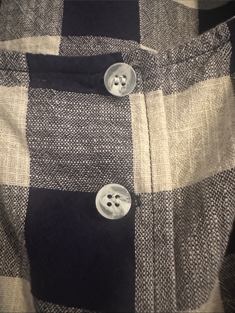 Rachel Pally Black & Cream Plaid Puff-Sleeve Crop Top - Picture 5 of 5